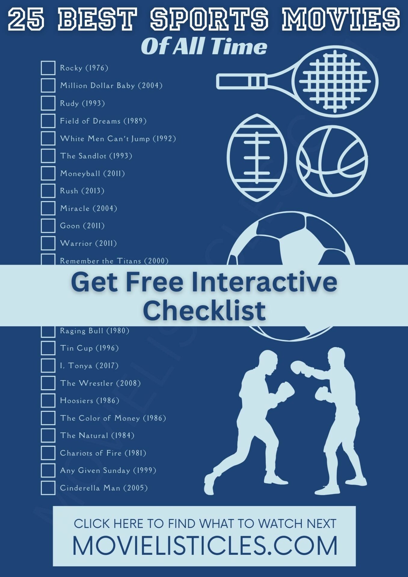 Sports Movies Checklist