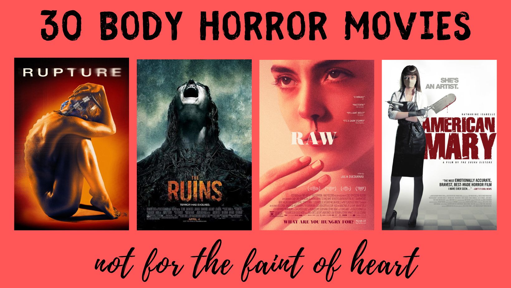 30 body horror movies, not for the faint of heart