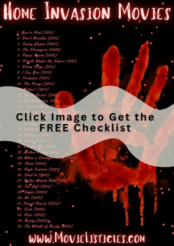 home invasion horror movies checklist