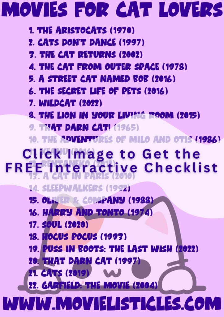 best movies for cat lovers