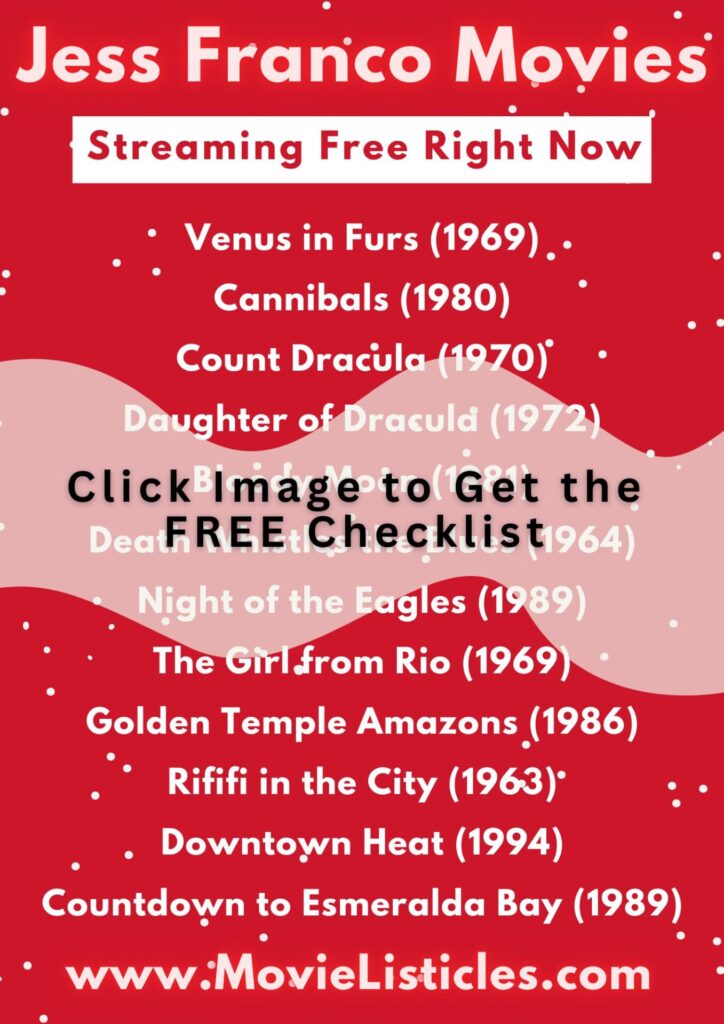 a checklist of jesus franco movies streaming free