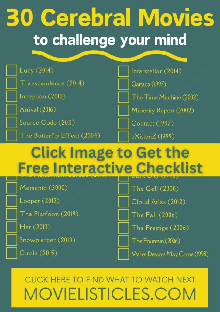 High Concept Cerebral Movies Checklist