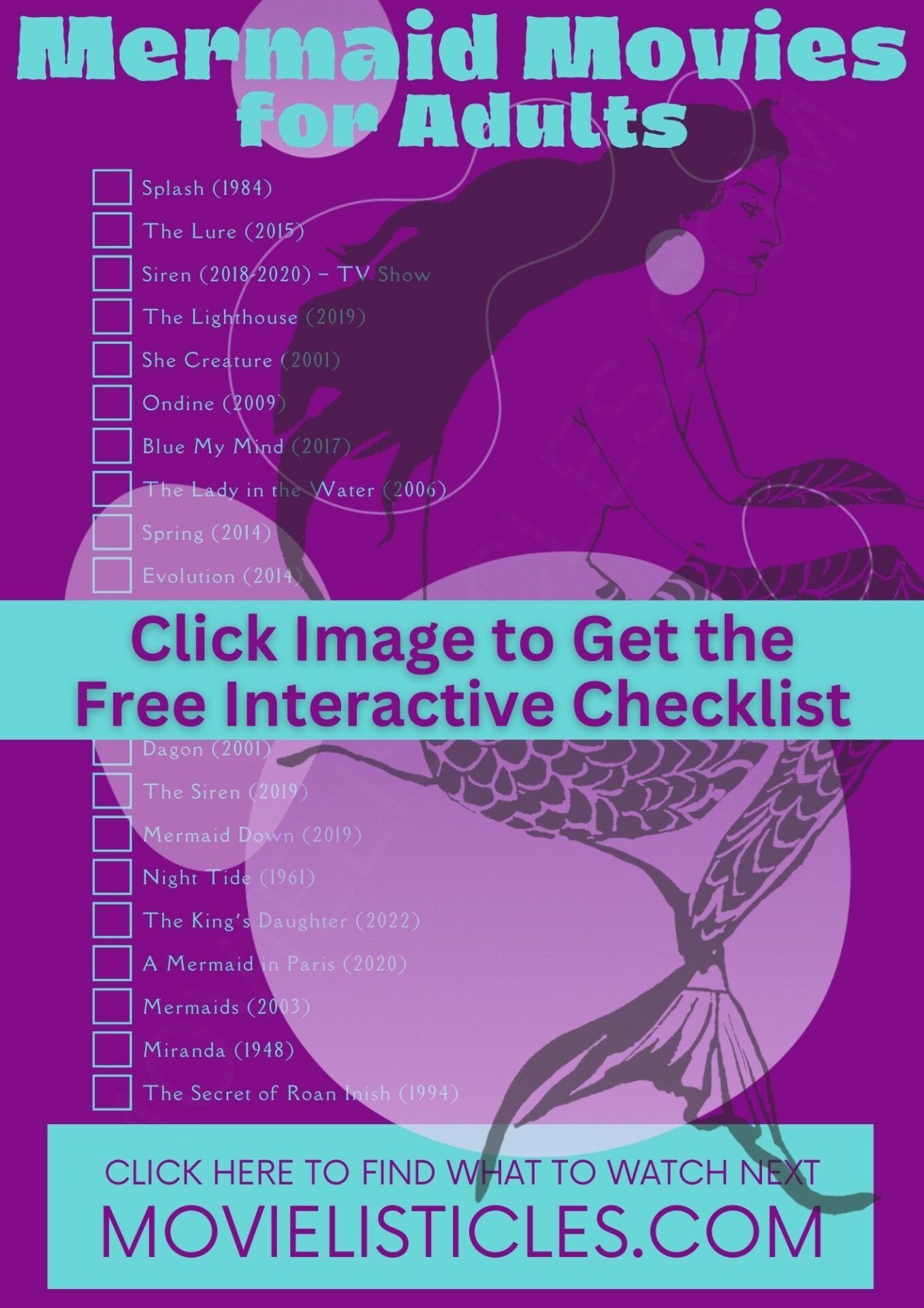 mermaid movies for adults checklist